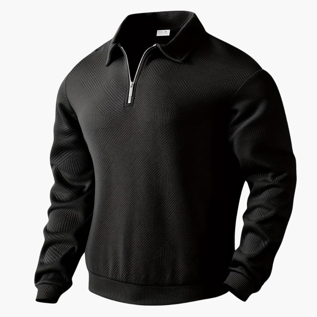 Luca | Maglia Geometrica con Cerniera