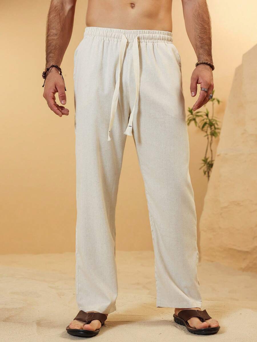 SIMONE  |  PANTALONI CROPPED IN LINO