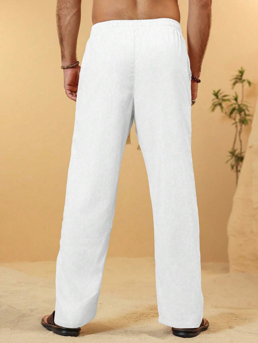 SIMONE  |  PANTALONI CROPPED IN LINO