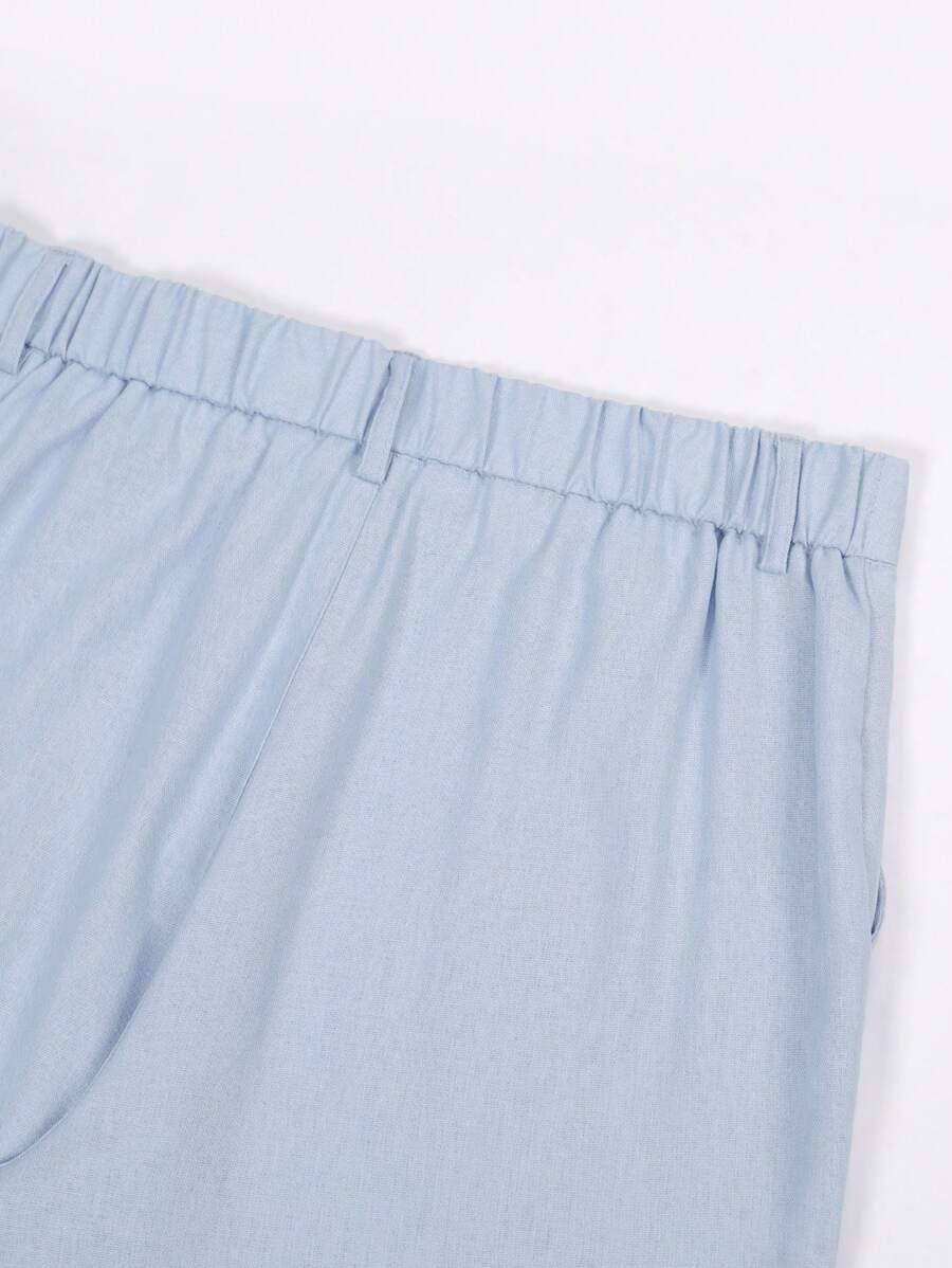 PANTALONI IN LINO CON TASCHE