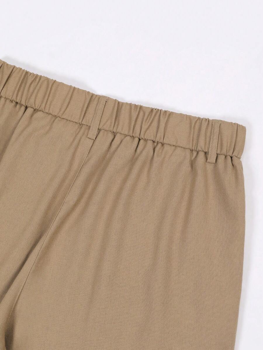 PANTALONI IN LINO CON TASCHE