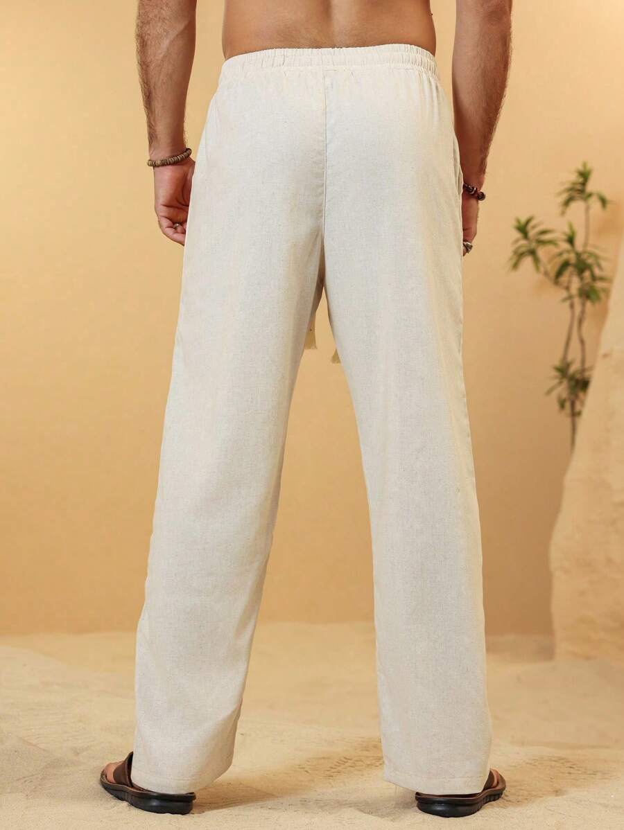 SIMONE  |  PANTALONI CROPPED IN LINO