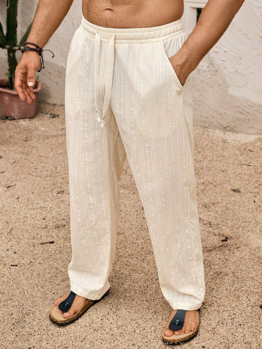 SIMONE  |  PANTALONI CROPPED IN LINO