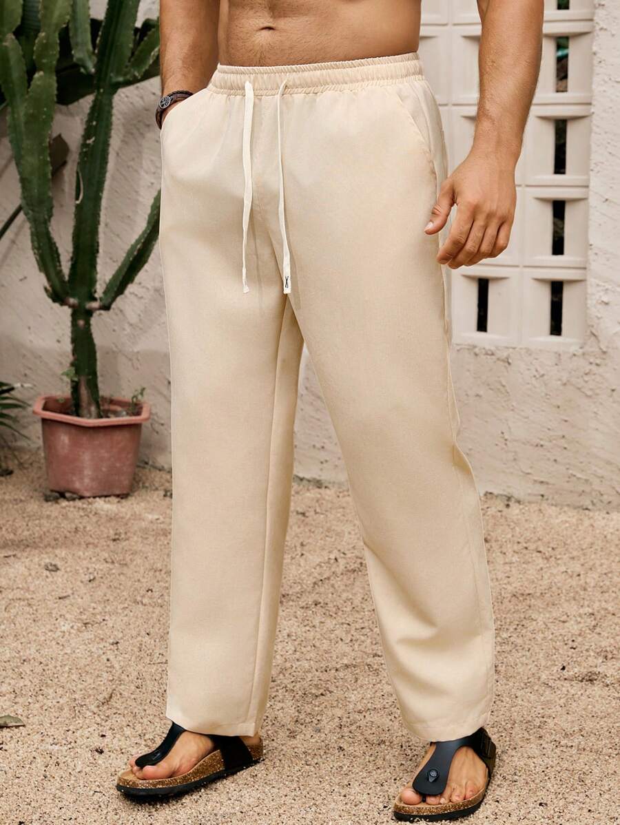 SIMONE  |  PANTALONI CROPPED IN LINO