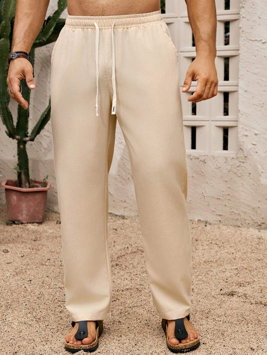 SIMONE  |  PANTALONI CROPPED IN LINO