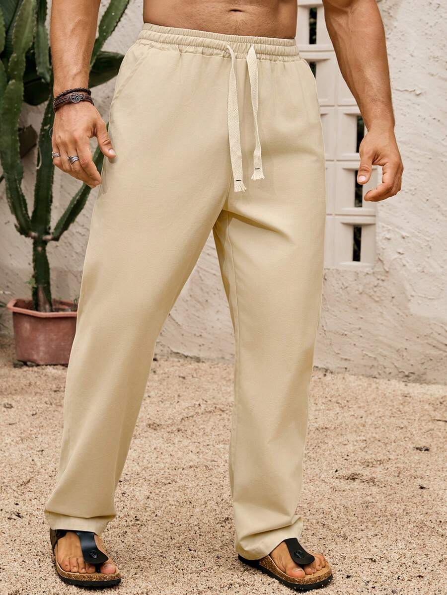 SIMONE  |  PANTALONI CROPPED IN LINO