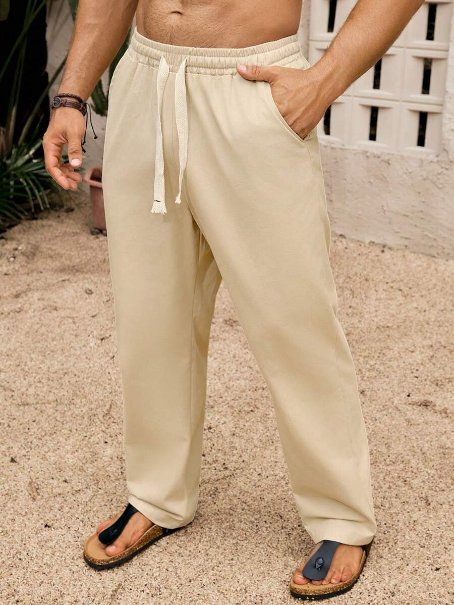 SIMONE  |  PANTALONI CROPPED IN LINO