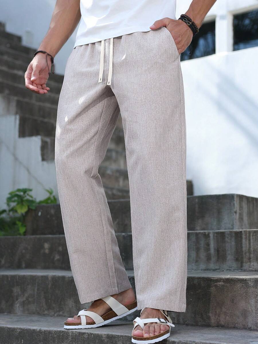 SIMONE  |  PANTALONI CROPPED IN LINO