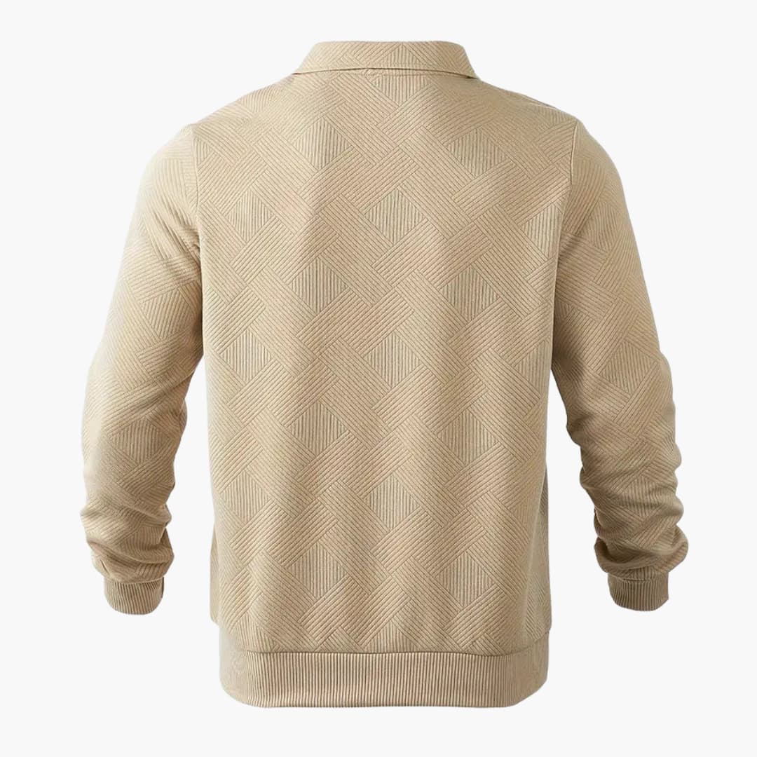 Luca | Maglia Geometrica con Cerniera