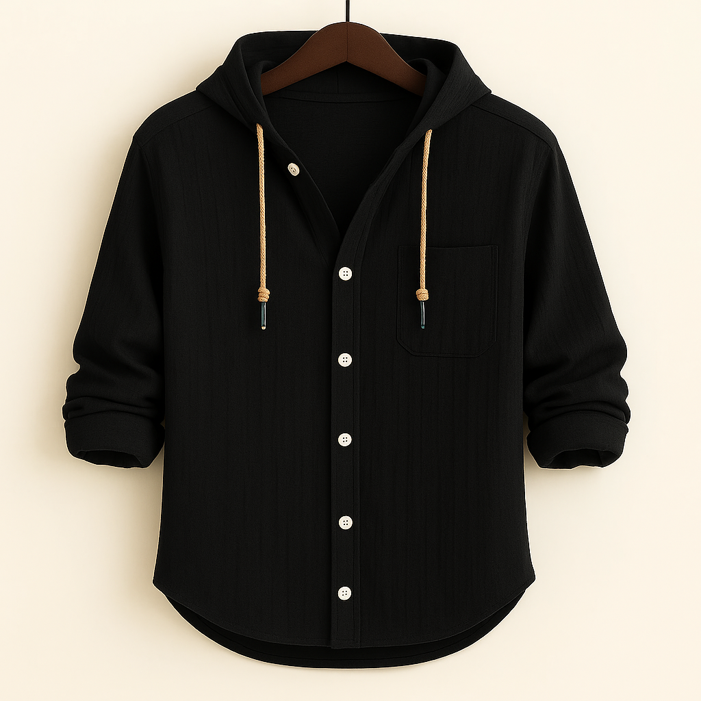 ROSSI ROMA™ | CAMICIA LUXURY IN COTONE MORBIDO CON CAPPUCCIO