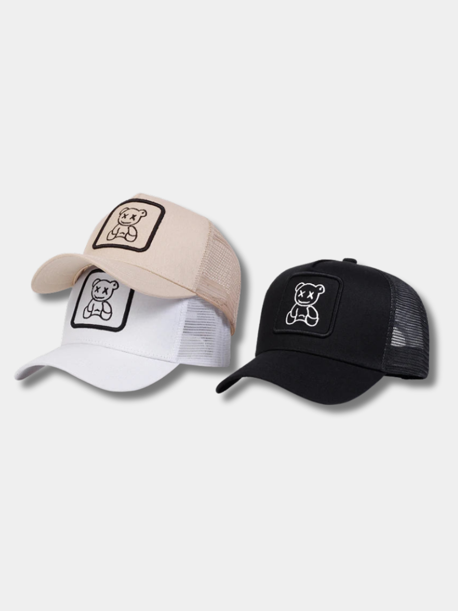 ROSSI ROMA | CAPPELLINO TRUCKER CON ORSETTO DI PELUCHE
