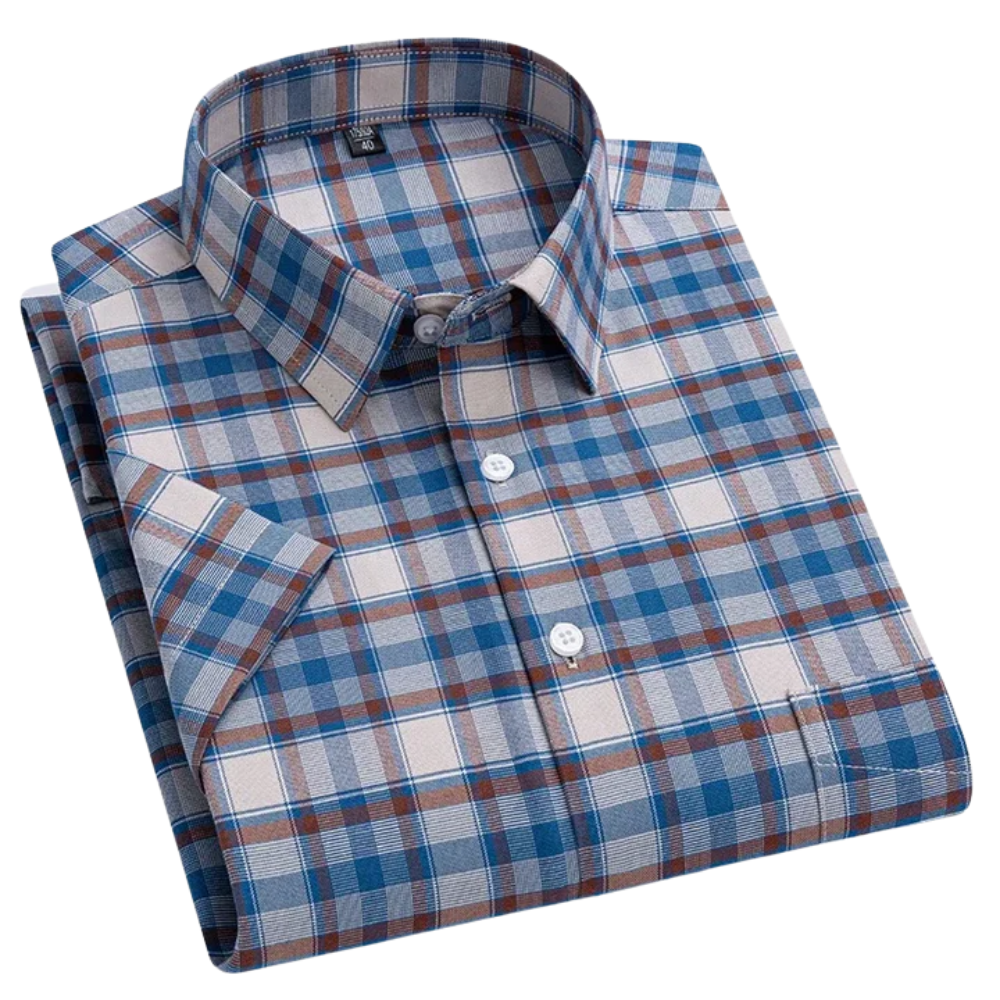 ROSSI ROMA | CAMICIA IN COTONE A MANICHE CORTE