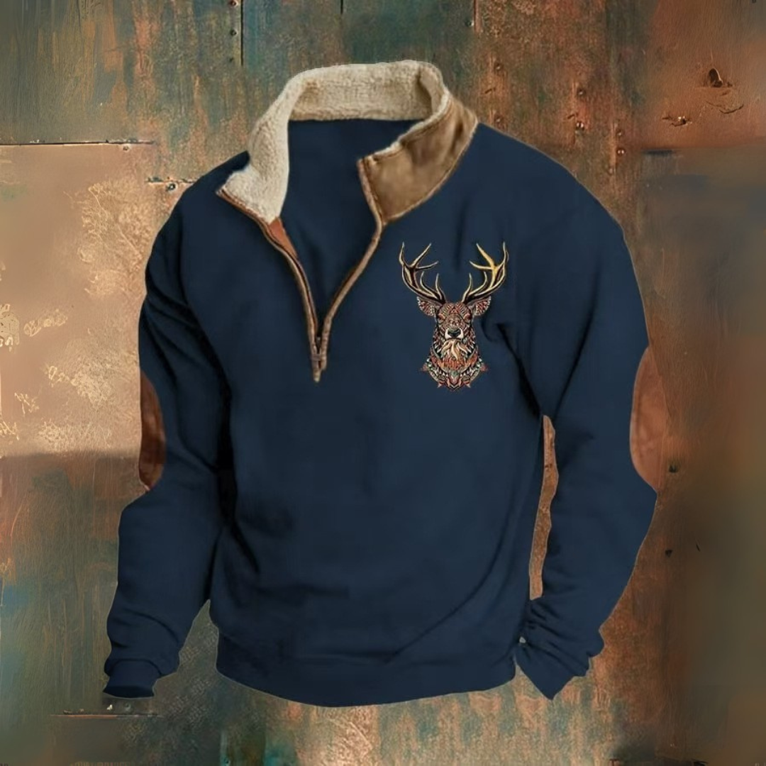 ROSSI ROMA | MAGLIONE A QUARTO ZIP