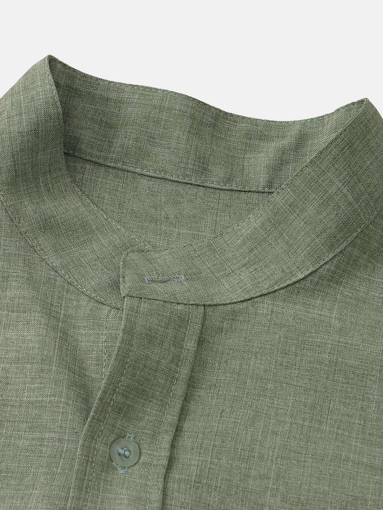 CAMICIA CON COLLO ALLA COREANA E TASCA