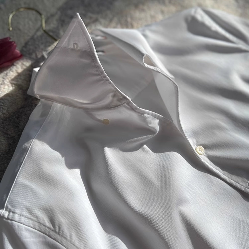 LUGINO | CAMICIA ATLETICA ITALIANA DA UOMO IN BAMBÙ