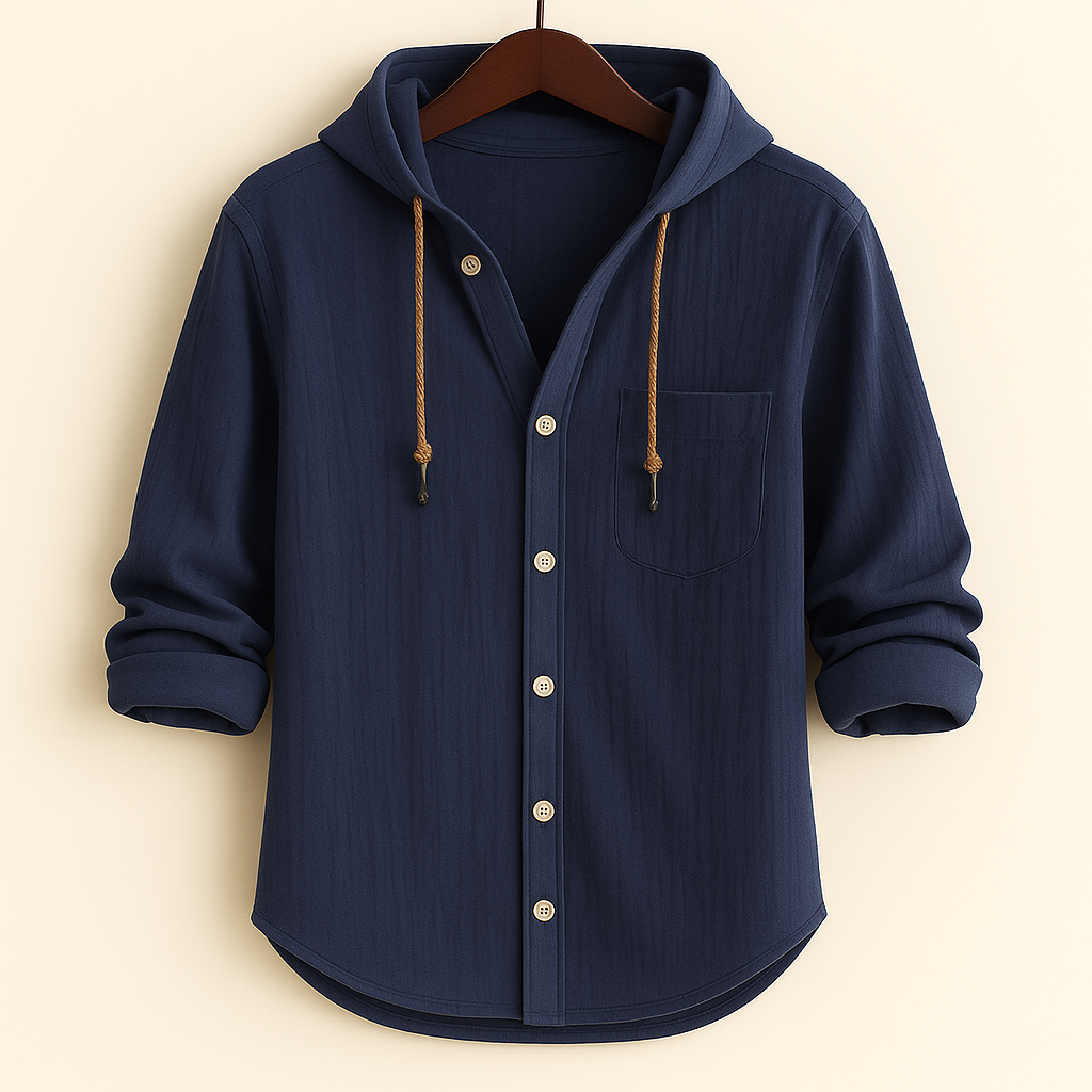 ROSSI ROMA™ | CAMICIA LUXURY IN COTONE MORBIDO CON CAPPUCCIO