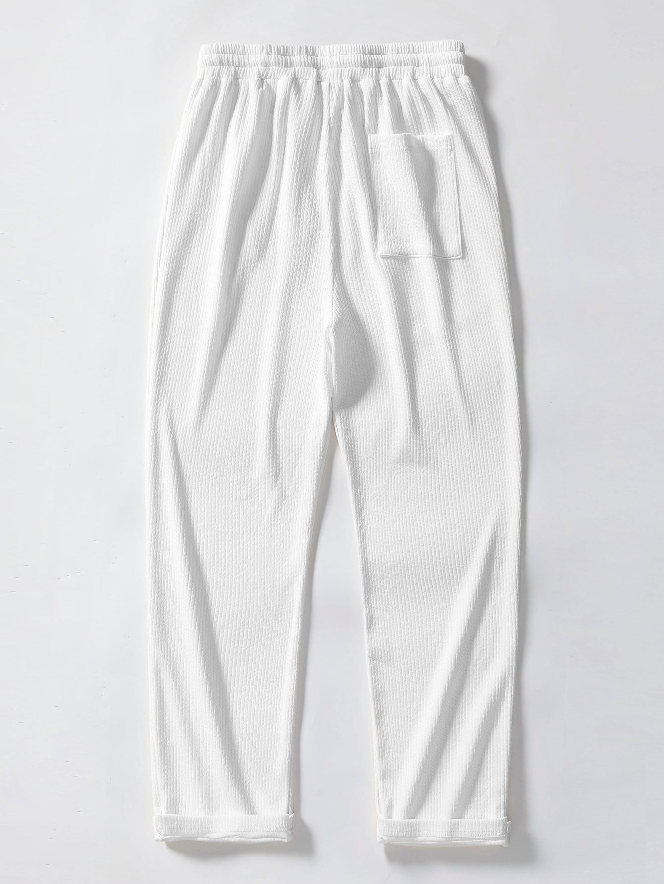 CAMICIA MUSCLE FIT A COSTE CON COLLO ALLA COREANA & PANTALONI A COSTE A GAMBA DRITTA