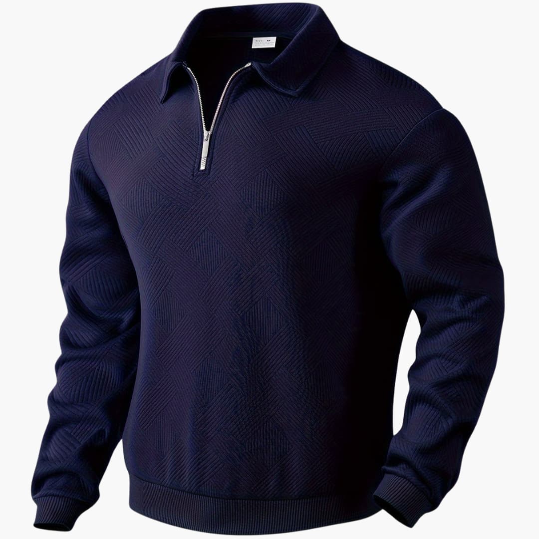 Luca | Maglia Geometrica con Cerniera