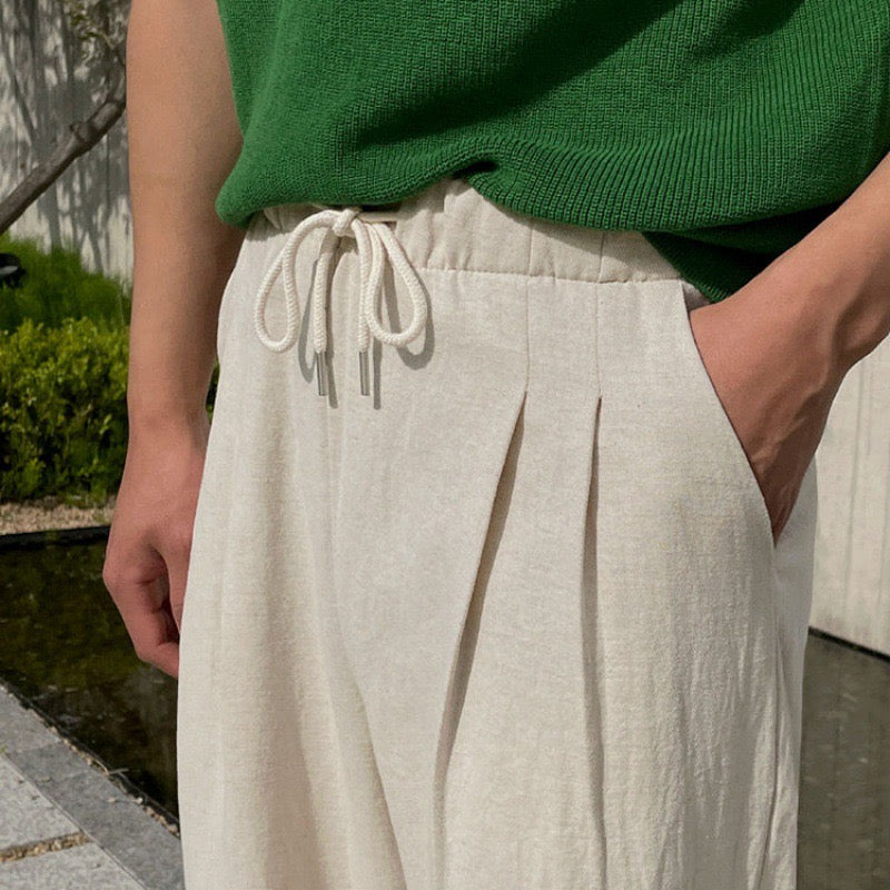 Kyoto | Pantaloni in Lino con Coulisse