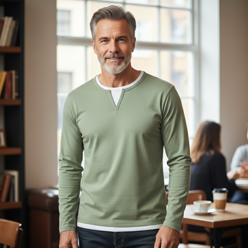 ROSSI ROMA | MAGLIA SCOLLO A V PREMIUM