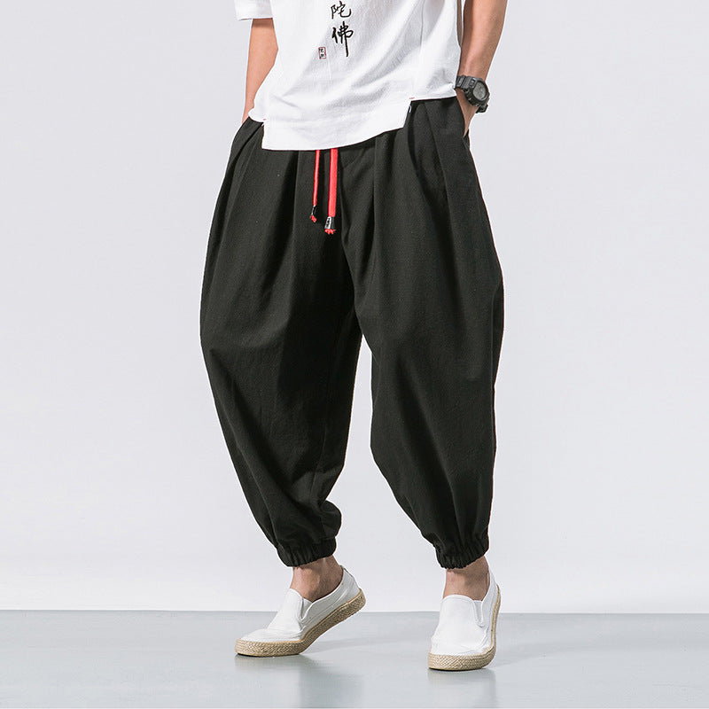 ROSSI ROMA | PANTALONI OVERSIZE IN COTONE