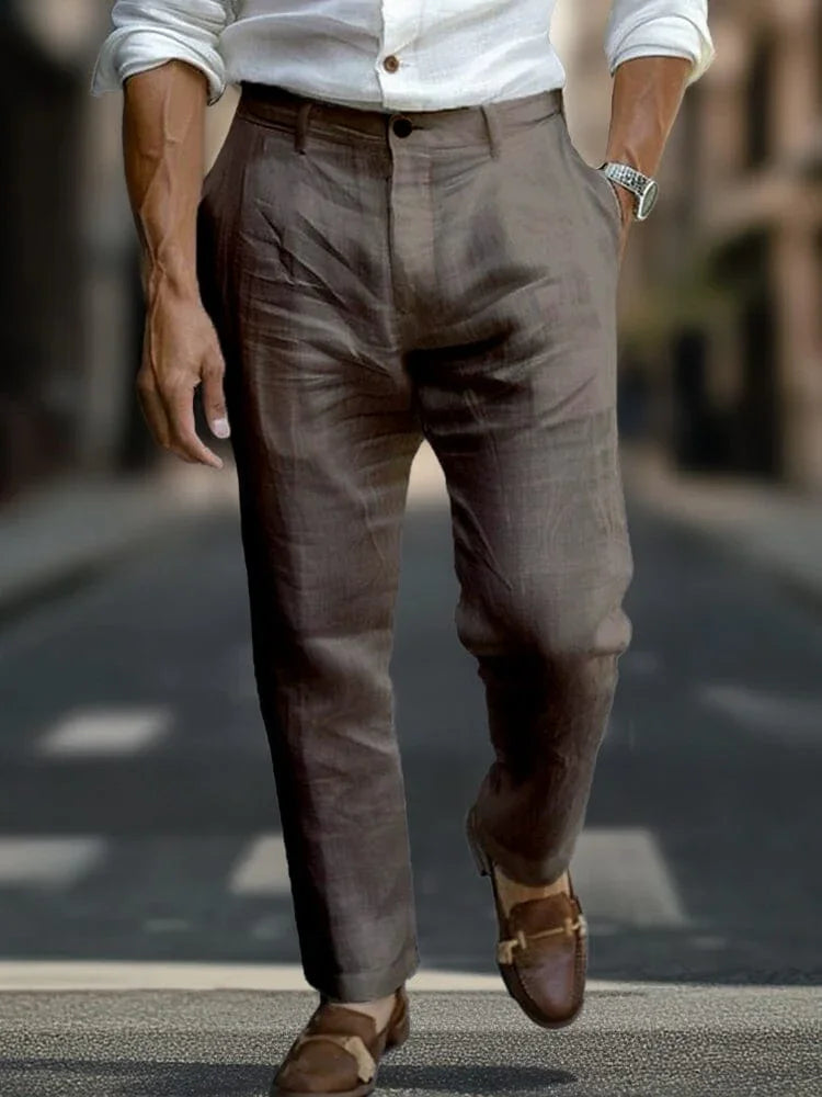 PANTALONI DI LINO ITALIAN CHIC