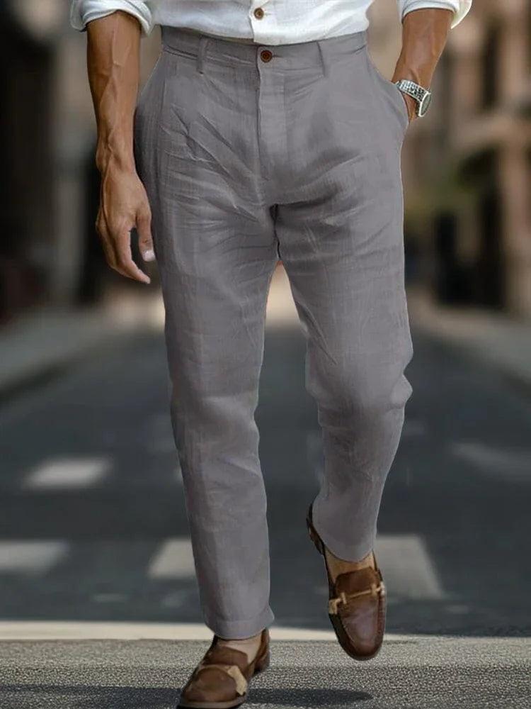 PANTALONI DI LINO ITALIAN CHIC