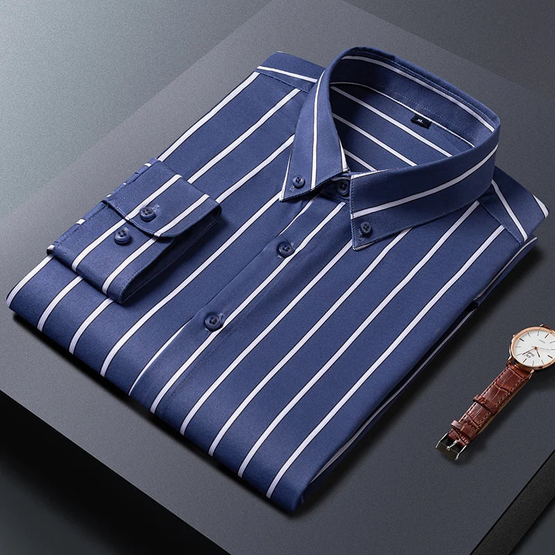 ROSSI ROMA | ELEGANTE CAMICIA A RIGHE DA UOMO