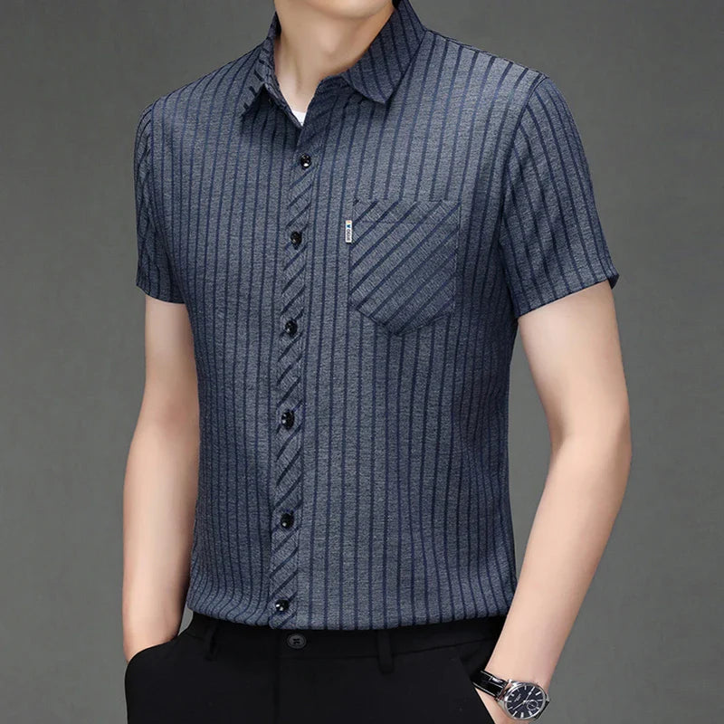 ROSSI ROMA | POLO BUSINESS CON DETTAGLIO A RIGHE