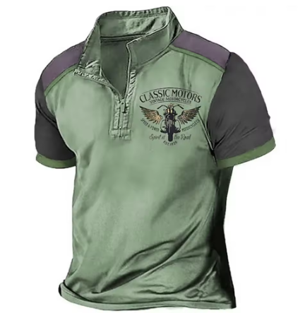 MARTINO | POLO DALLA STILE VINTAGE MOTO