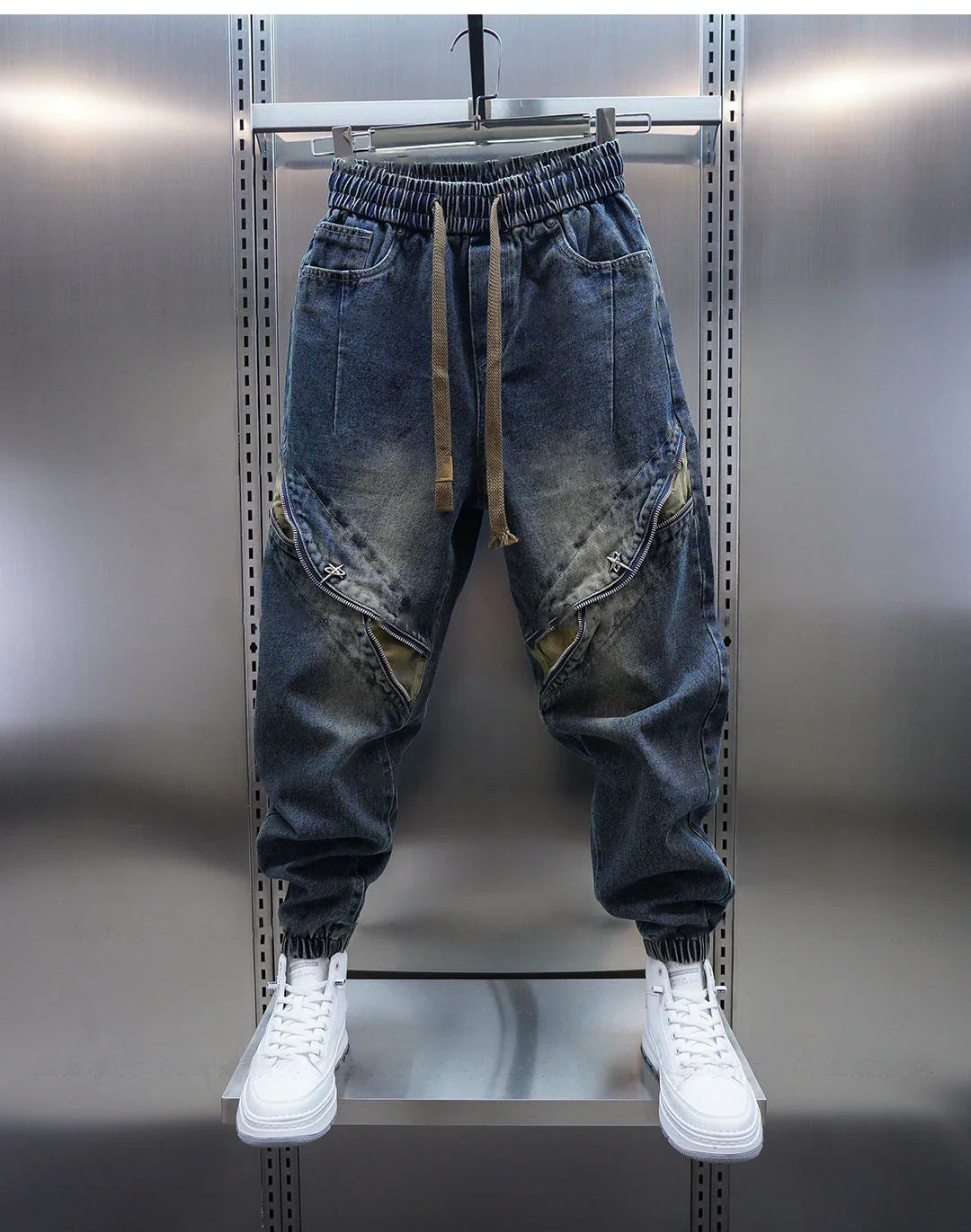 ROSSI ROMA™ | PANTALONI LARGHI IN DENIM