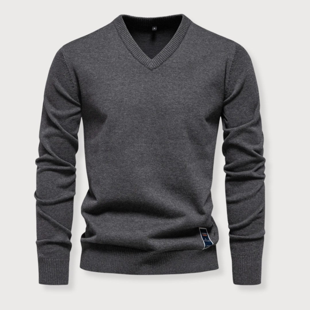 ROSSI ROMA™ | MAGLIONE CON SCOLLO A V