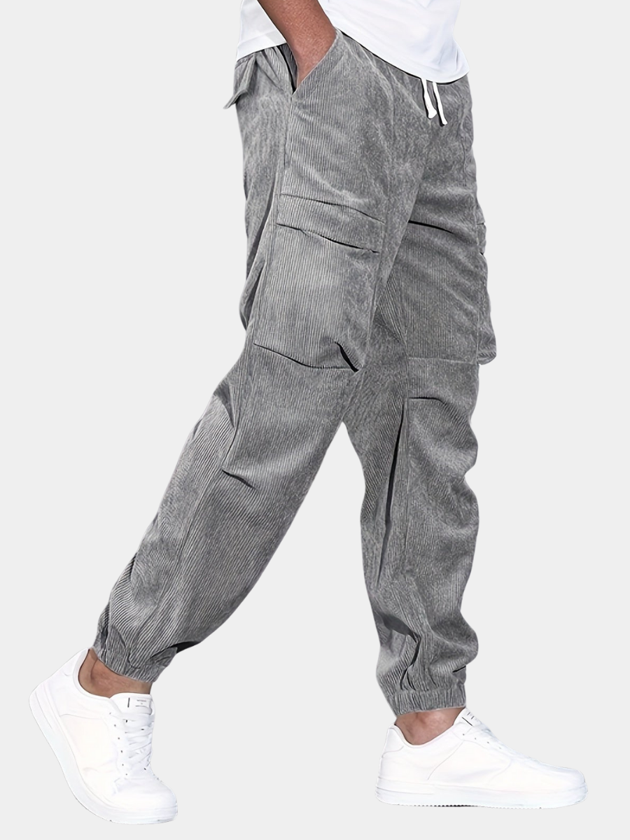 ROSSI ROMA | PANTALONI CARGO IN CORDUROY
