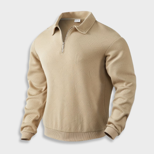 Luca | Maglia Geometrica con Cerniera