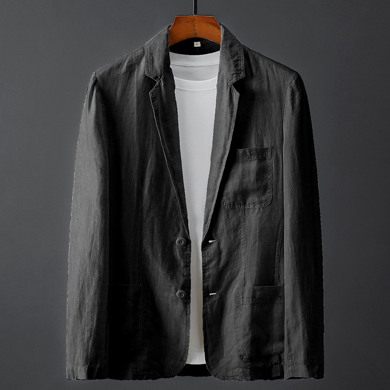 MAURIZIO | BLAZER IN LINO E COTONE