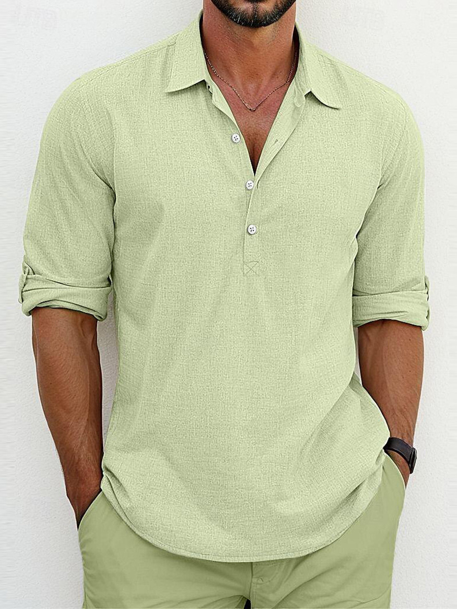 GIOVANNI™ | CAMICIA CLASSICA IN COTONE-LINO
