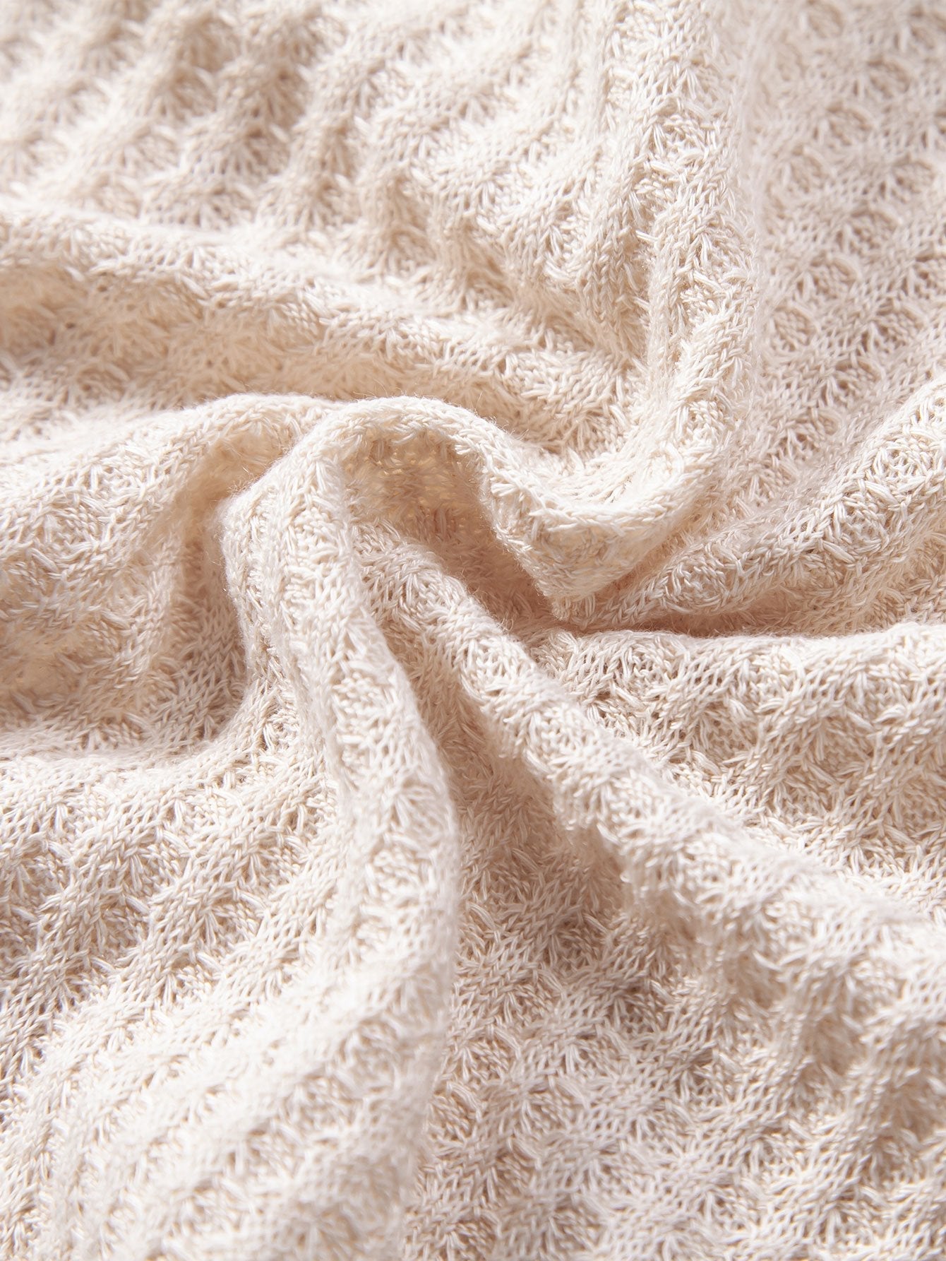 CAMICIA CUBANA A MANICHE CORTE IN MAGLIA WAFFLE & PANTALONI DRITTI IN LINO