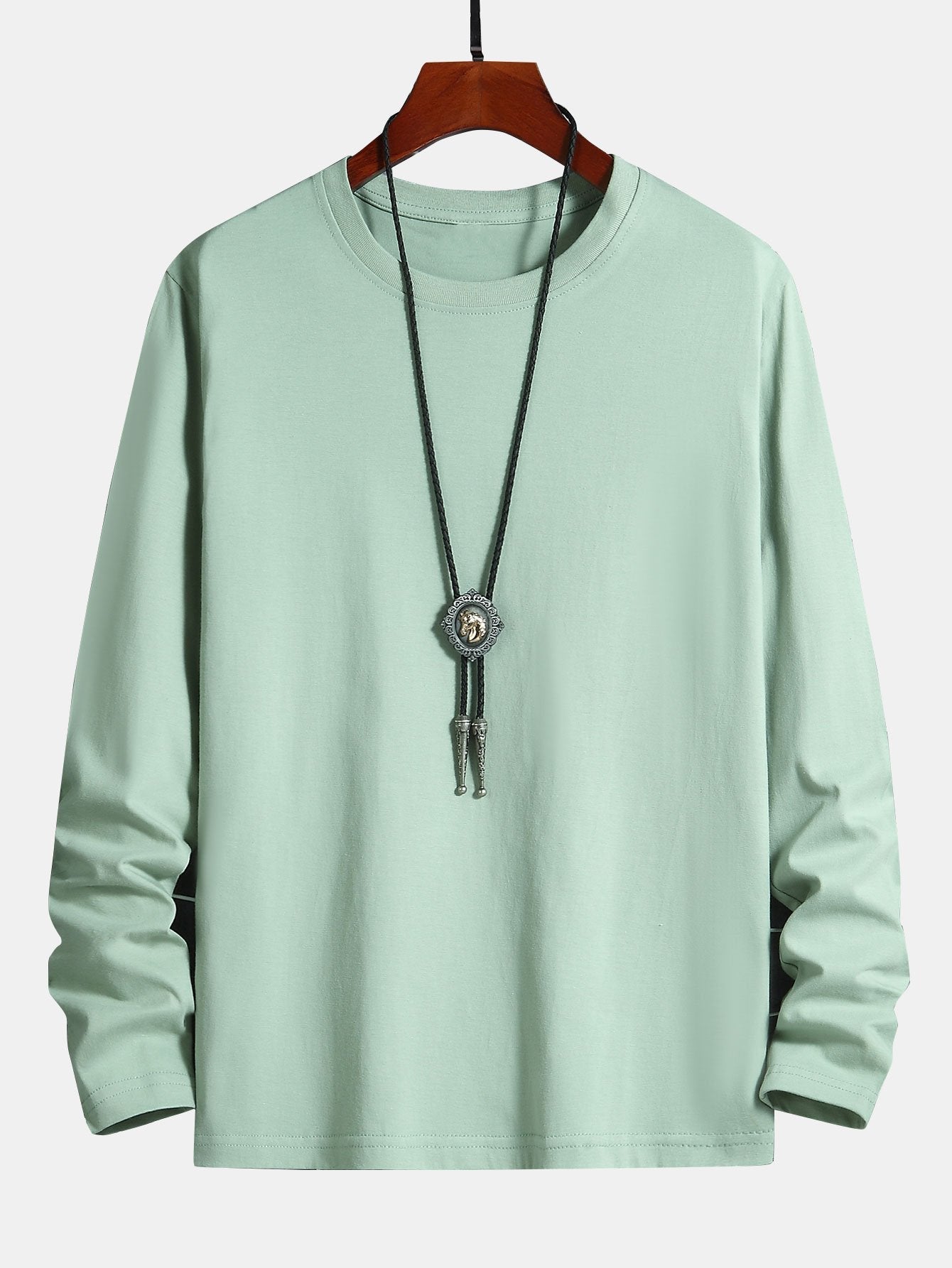 T-SHIRT A MANICHE LUNGHE IN COTONE