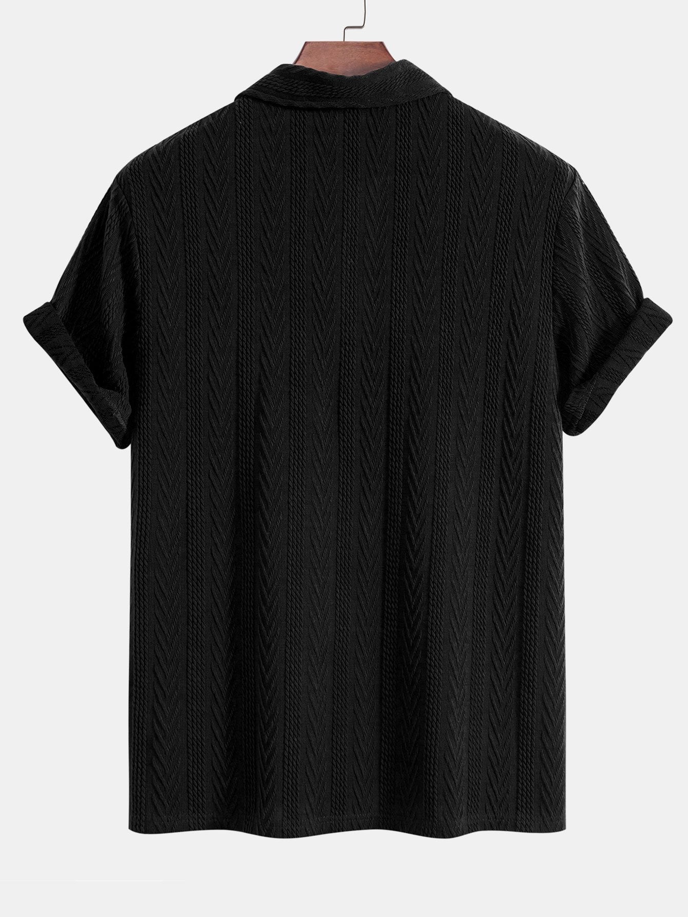 POLO IN JACQUARD GEOMETRICO LAVORATO A MAGLIA