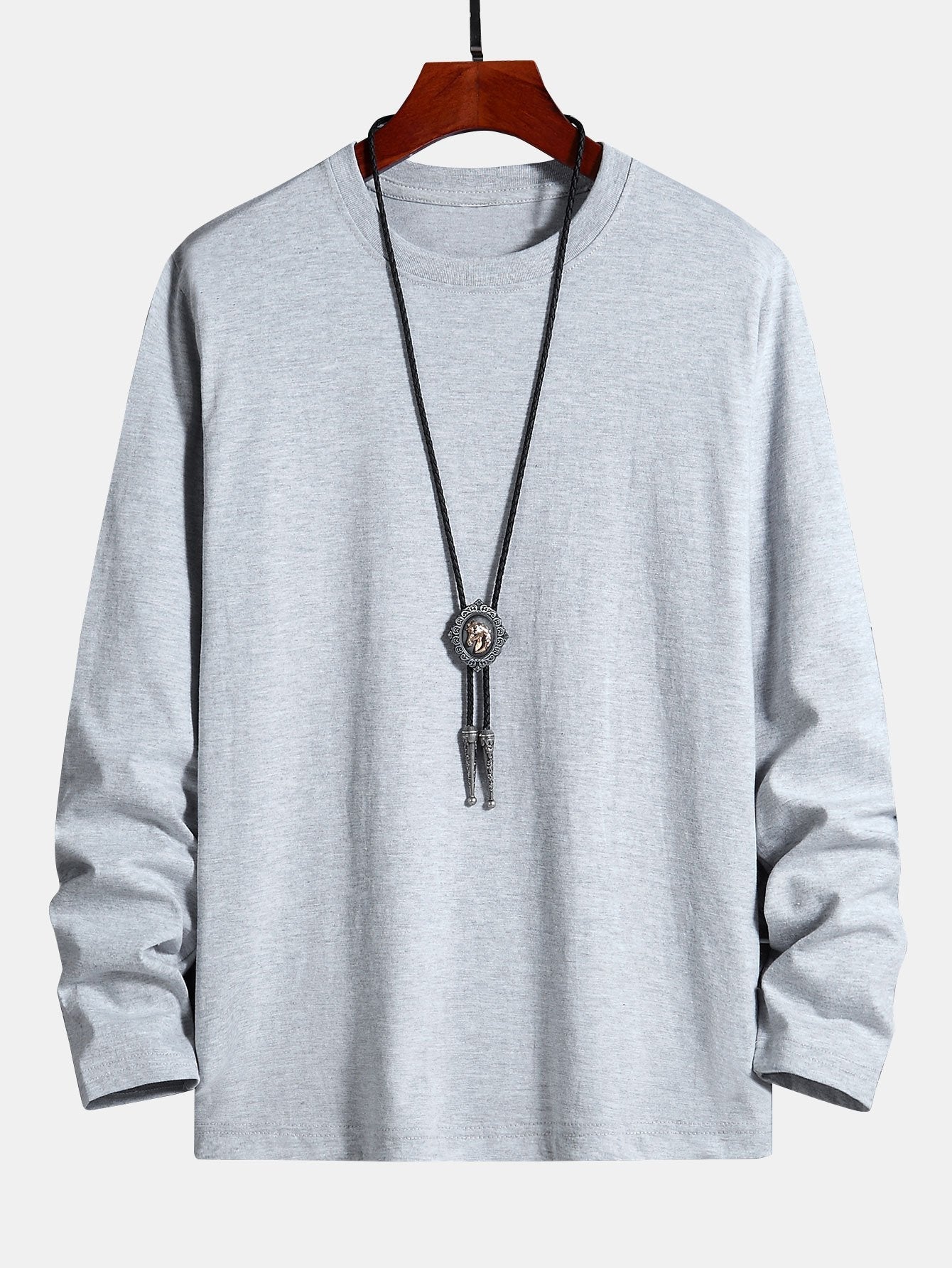 T-SHIRT A MANICHE LUNGHE IN COTONE