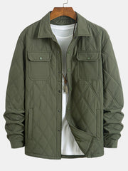 STILE RICAMATO: CAMICIA QUILT CON BOTTONI