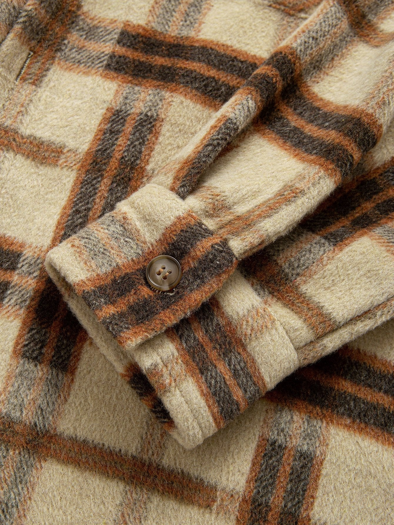 CAMICIA HOODIE IN FLANELLA PESANTE A QUADRI RELAX FIT