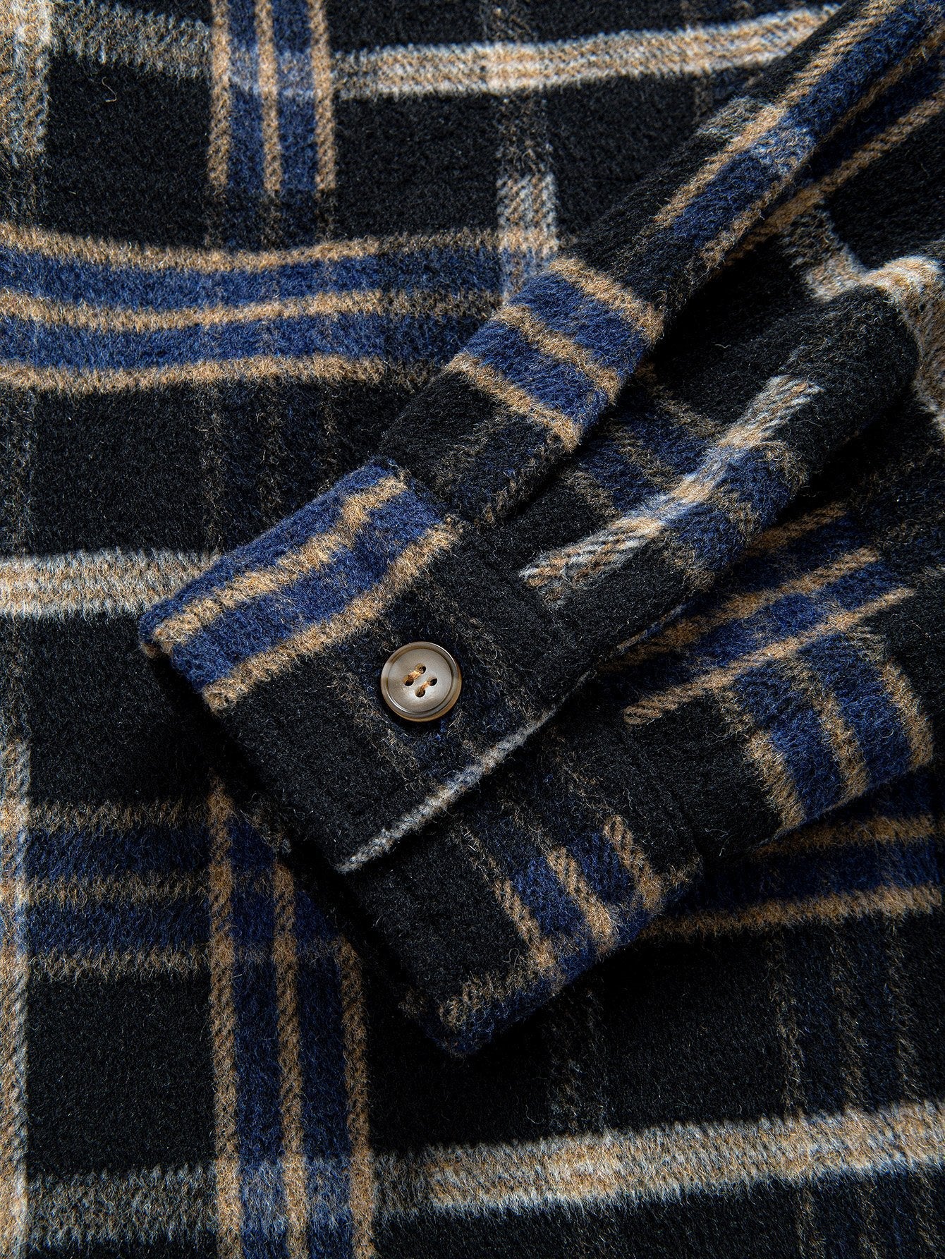 CAMICIA HOODIE IN FLANELLA PESANTE A QUADRI RELAX FIT