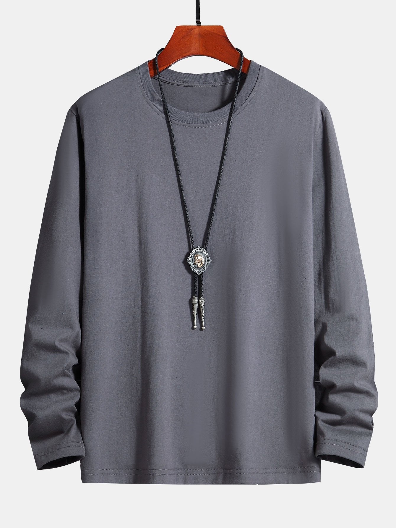 T-SHIRT A MANICHE LUNGHE IN COTONE