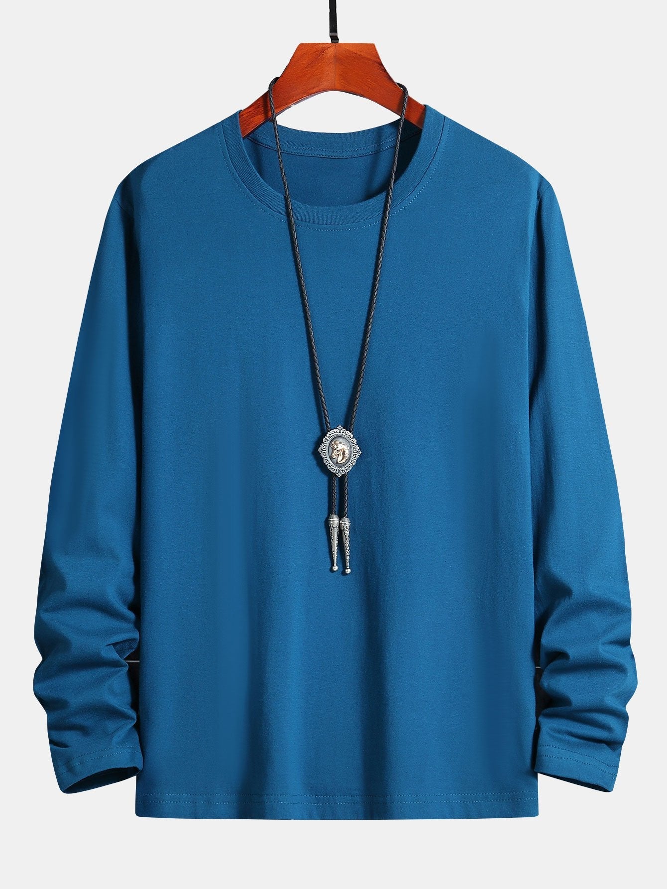 T-SHIRT A MANICHE LUNGHE IN COTONE