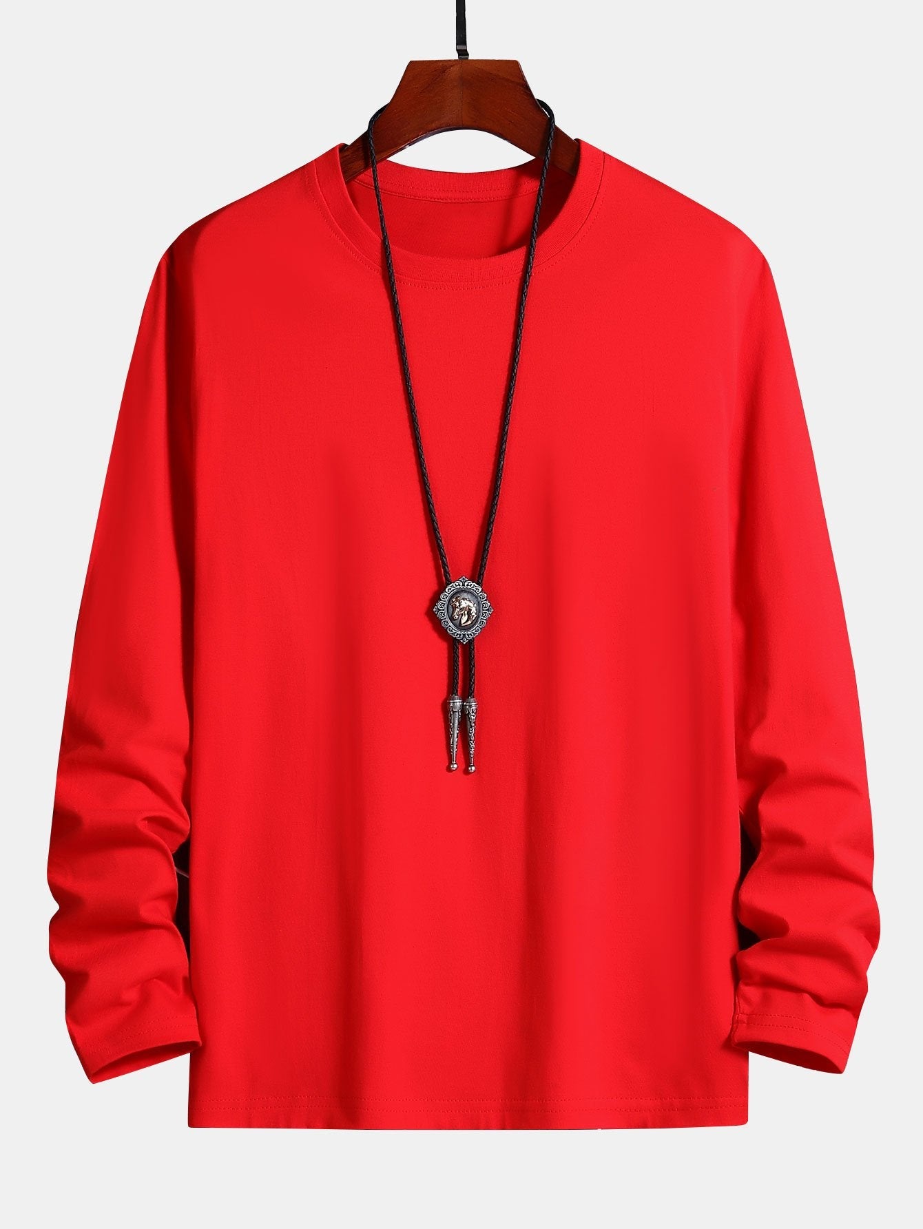 T-SHIRT A MANICHE LUNGHE IN COTONE