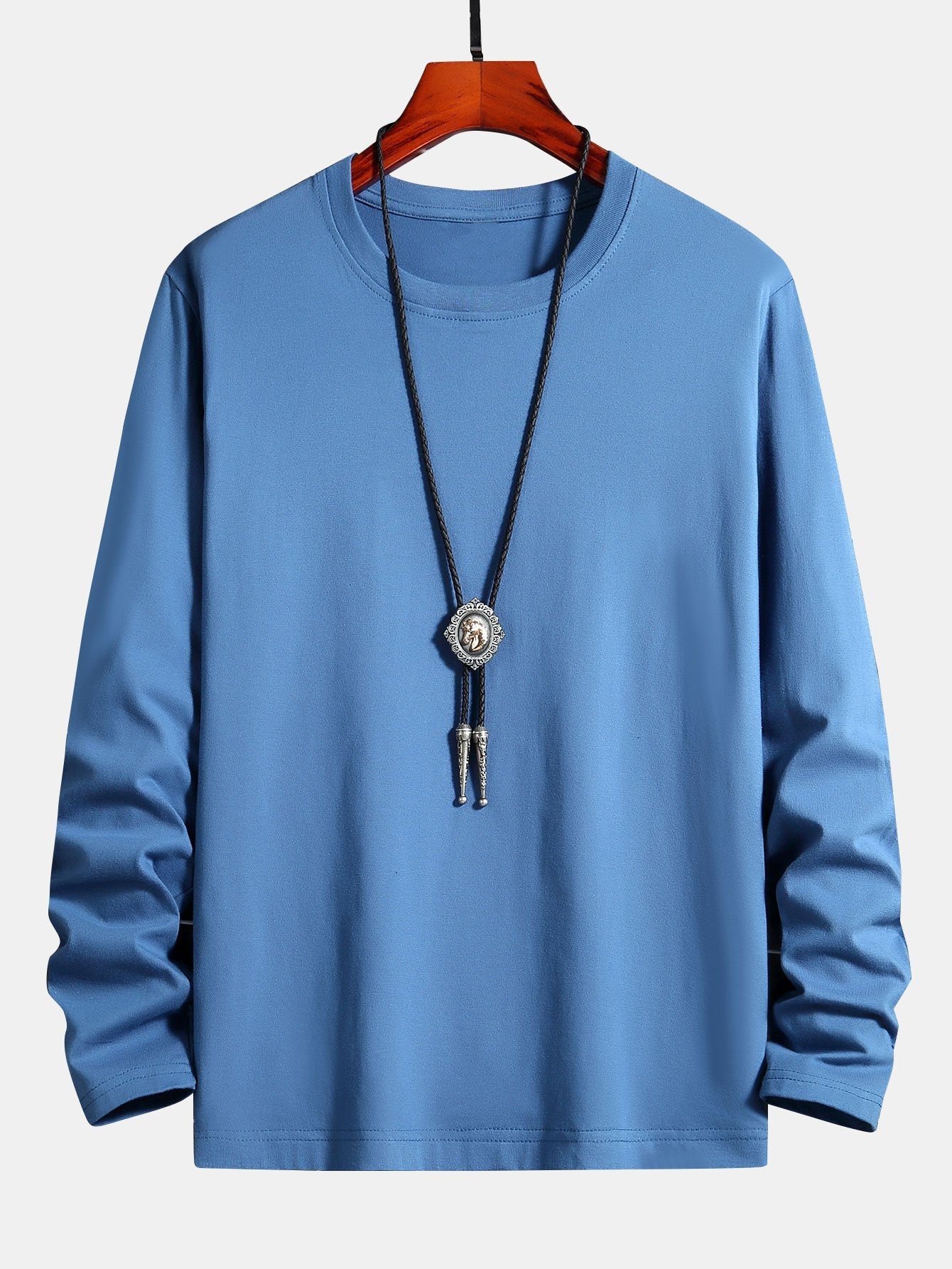 T-SHIRT A MANICHE LUNGHE IN COTONE