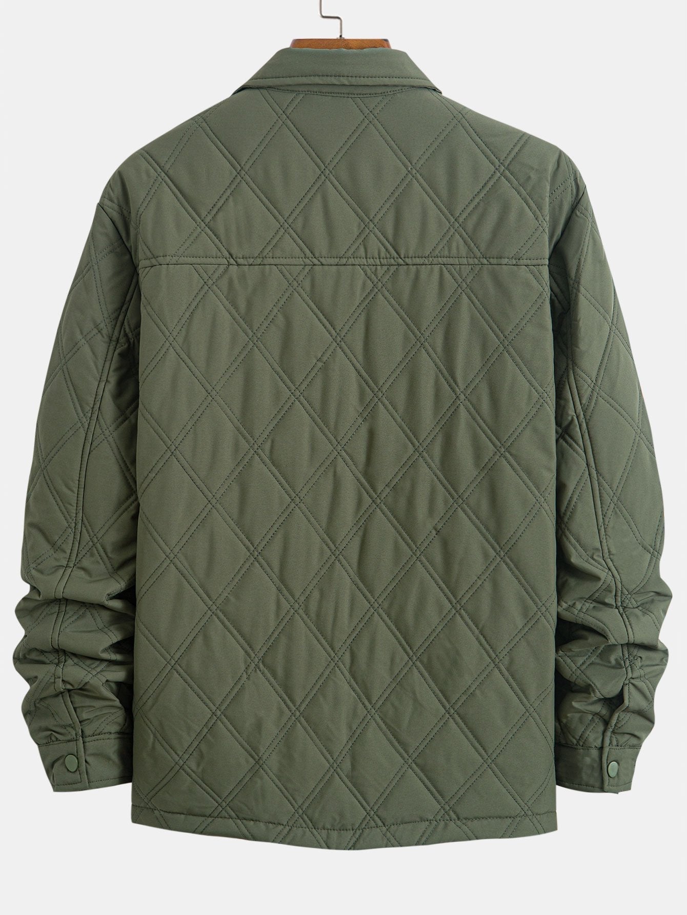 STILE RICAMATO: CAMICIA QUILT CON BOTTONI