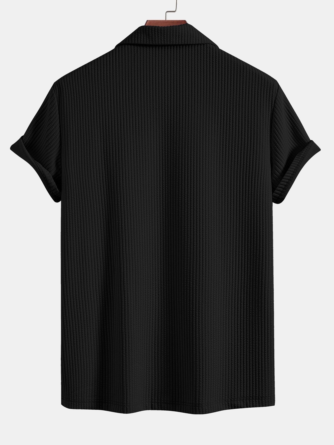 STILE DEFINITO: CAMICIA MUSCLE FIT A COSTE CON COLLO CUBANO PROFONDO