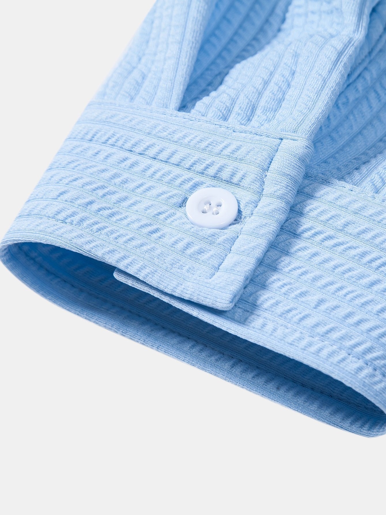 CAMICIA A MANICHE LUNGHE MUSCLE FIT A COSTE CON COLLO ALLA COREANA